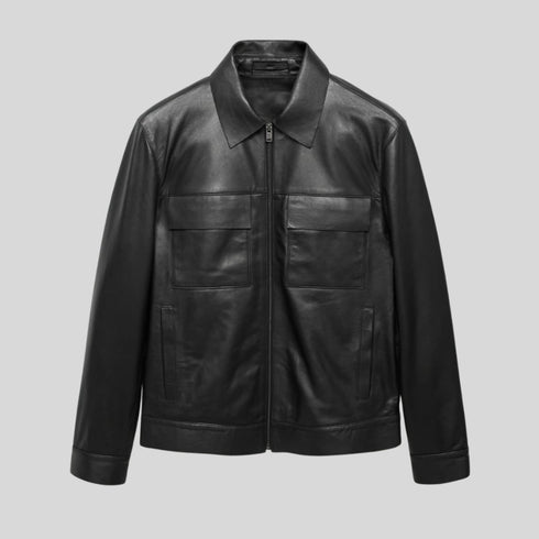 Eshan Genuine Leather Jacket For Men